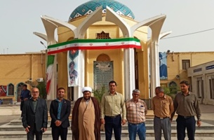 برگزاری آیین «مهمانی لاله‌ها» و غبارروبی مزار شهدا در بوشهر
