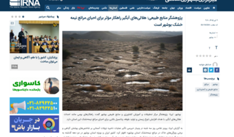 پژوهشگر منابع طبیعی: هلالی‌های آبگیر راهکار مؤثر برای احیای مراتع نیمه خشک بوشهر
