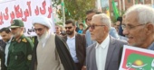 لبیک پرشور همکاران مرکز تحقیقات بوشهر به فرمان رهبر انقلاب در راهپیمایی ۲۲ بهمن